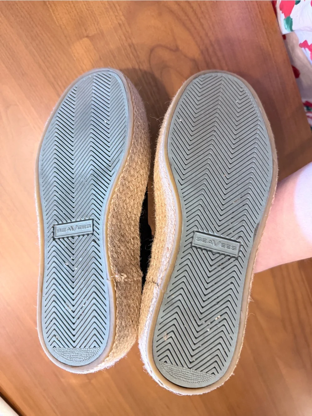 Seavee’s Oceanside High Espadrille Platform Slip-on Black Womens 8.5 EU 39.5